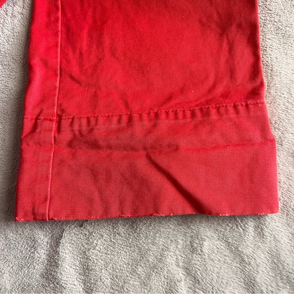 Marc Jacobs Vintage Y2K Wide Leg Cotton Cuffed Chino Sailor Pants Red Sz 6 - Picture 11 of 16